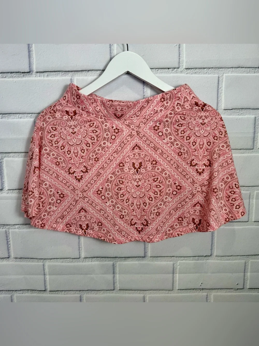 The Children’s Place Girls Pink Paisley Skort Size XXL (16) Pull-On Skirt Shorts